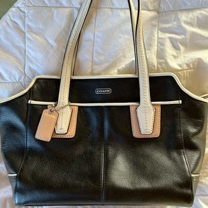 Coach multi-color small purse with shoulder strap